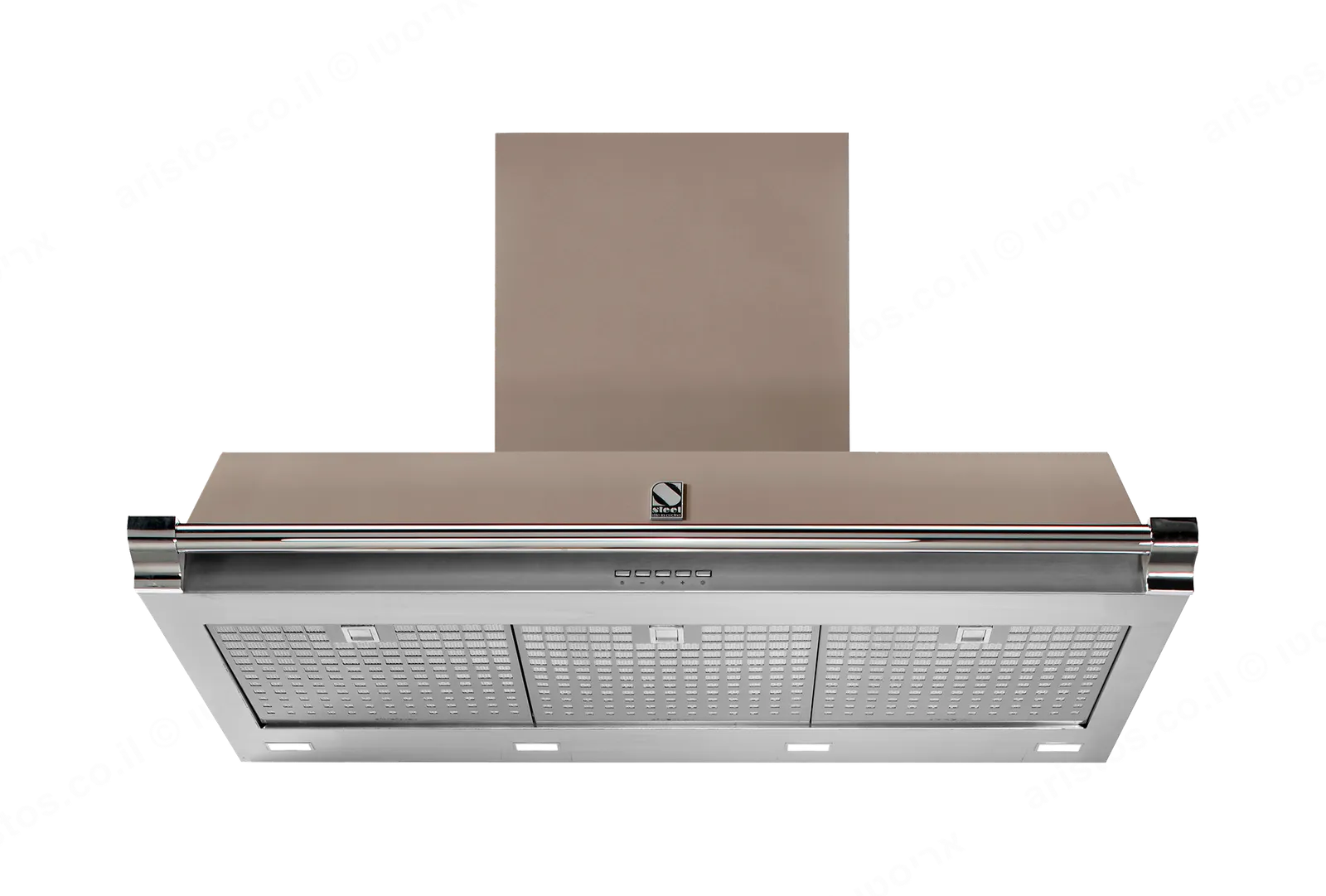Steel קולט אדים 100 ס"מ סדרת Ascot תוצרת Steel דגם AKL100 גימור אבן — תמונה 2